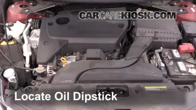 2017 Nissan Altima SL 2.5L 4 Cyl. Oil Check Oil Level